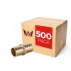 3/4" Brass PEX Coupling, 500 Pack