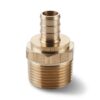 1/2" x 3/4" Brass PEX MNPT Adapter