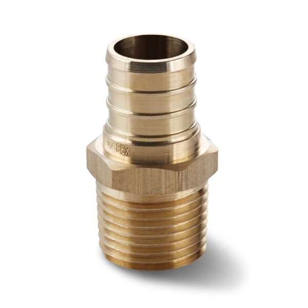 1/2" Brass PEX MNPT Adapter