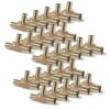 3/4" x 1/2" Brass PEX Reducing Tee, 25 Pack