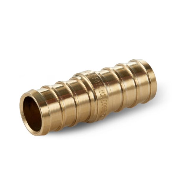 1/2" Brass PEX Coupling