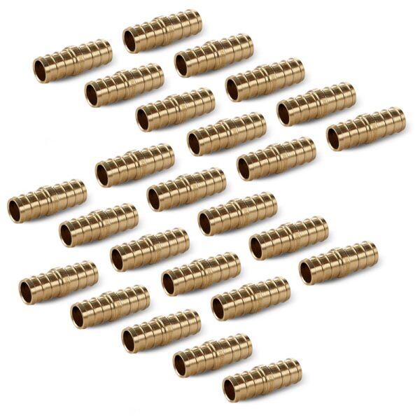 1/2" Brass PEX Coupling Eco Bronze, 25 Pack