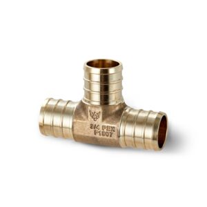 3/4" Brass PEX Tee