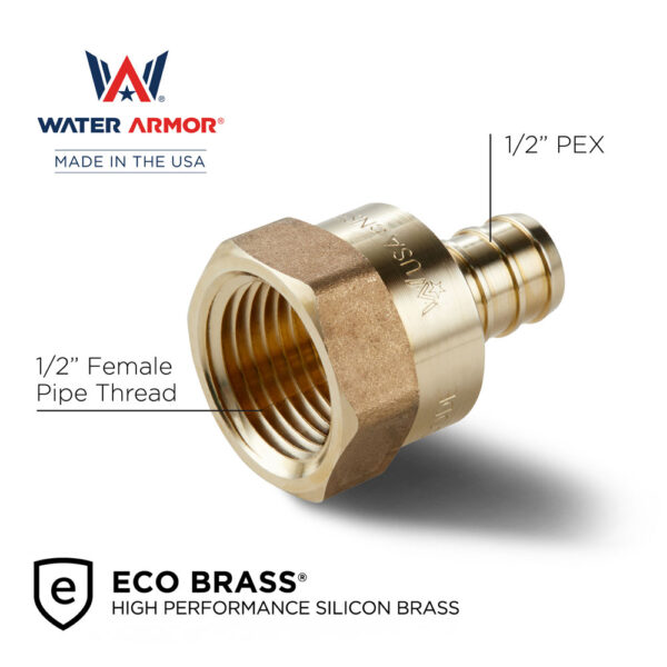 1/2" PEX x FNPT Adapter Eco Brass