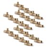 1" x 3/4" Brass PEX Tee, 25 Pack