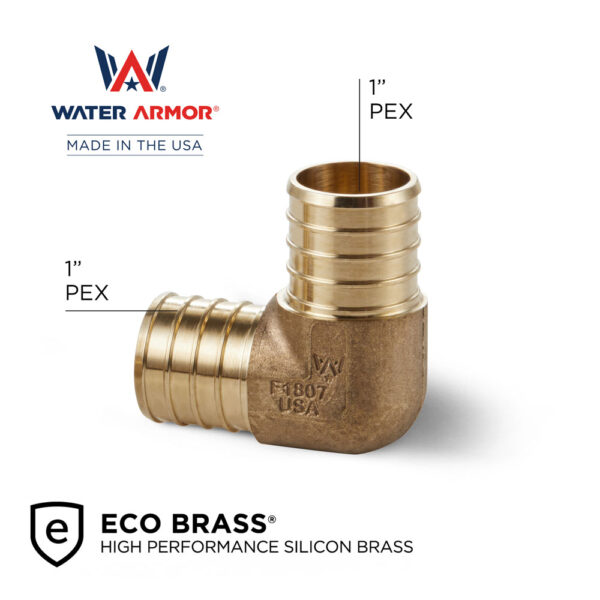 1" x 1" PEX Elbow Eco Brass